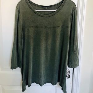 Olive green high-low top